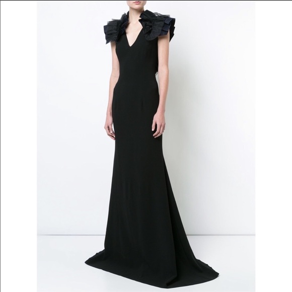 SACHIN & BABI Ruffle Mirabella Maxi Dress Size 6 - Picture 2 of 7